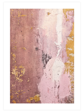 Pembe Soyut Sanat - Art Print